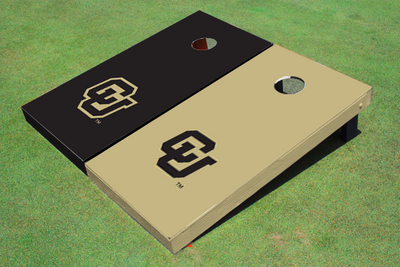 University of Colorado "CU" Alternating Solid Cornhole Boards University of Colorado "CU" Alternating Solid Cornhole Boards
