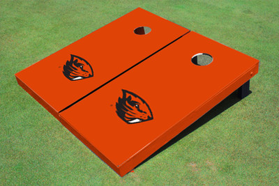 Oregon State University Orange Matching Solid Cornhole Boards