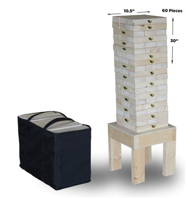 Giant Natural Wood Connect 4 / 4 In A Row / 4 To Score - Premium