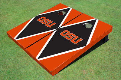 Oregon State University "OSU" Black and Orange Matching Diamond Cornhole Boards