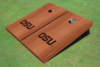 Oregon State University "OSU" Solid Rosewood Cornhole Boards