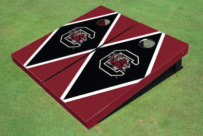 University Of South Carolina Black and Garnet Matching Diamond Cornhole Boards