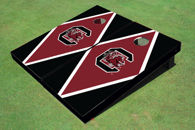 University Of South Carolina Garnet and Black Matching Diamond Cornhole Boards University Of South Carolina Garnet and Black Matching Diamond Cornhole Boards