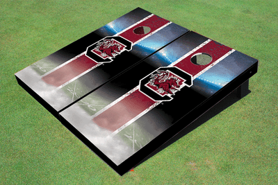 University Of South Carolina Field Long Stripe Matching Garnet Themed Cornhole Boards University Of South Carolina Field Long Stripe Matching Garnet Themed Cornhole Boards