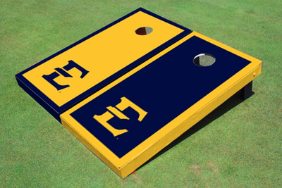East Tennessee State University E Alternating Border Cornhole Boards East Tennessee State University E Alternating Border Cornhole Boards