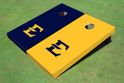 East Tennessee State University E Alternating Solid Cornhole Boards East Tennessee State University E Alternating Solid Cornhole Boards
