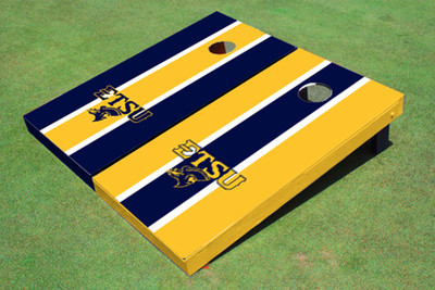 East Tennessee State University ETSU Alternating Long Stripe Cornhole Boards