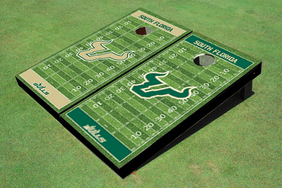 University Of South Florida Alternating Football Field Custom Cornhole Boards