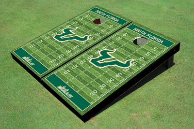 University Of South Florida Hunter Matching Football Field Custom Cornhole Boards