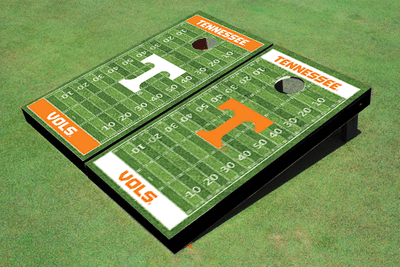 University Of Tennessee Alternating Football Field Custom Cornhole Boards University Of Tennessee Alternating Football Field Custom Cornhole Boards