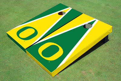 University of Oregon Alternating Triangle Cornhole Boards