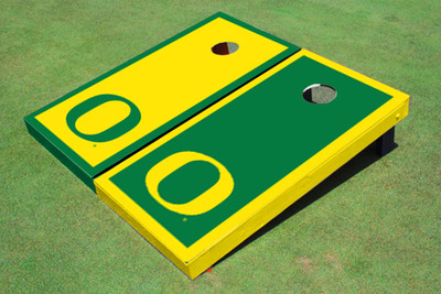 University of Oregon Alternating Border Cornhole Boards