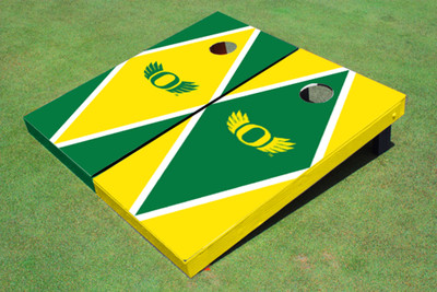 CUniversity of Oregon "Wings" Alternating Diamond Cornhole Boards