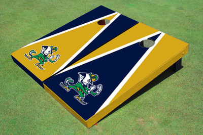 University of Notre Dame "Fighting Irish" Alternating Triangle Cornhole Boards
