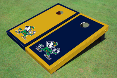 University of Notre Dame "Fighting Irish" Alternating Border Cornhole Boards University of Notre Dame "Fighting Irish" Alternating Border Cornhole Boards