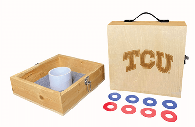 Texas Christian University "TCU" Engraved Square Washer Toss Set Texas Christian University "TCU" Engraved Square Washer Toss Set