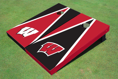 University of Wisconsin Alternating Triangle Cornhole Boards University of Wisconsin Alternating Triangle Cornhole Boards
