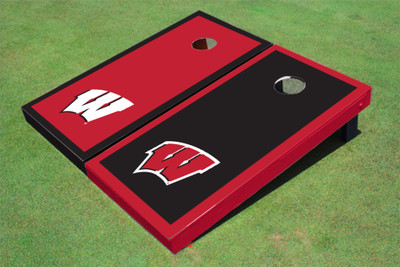 University of Wisconsin Alternating Border Cornhole Boards University of Wisconsin Alternating Border Cornhole Boards