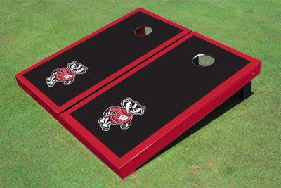 University of Wisconsin "Bucky" Red Matching Border Cornhole Boards University of Wisconsin "Bucky" Red Matching Border Cornhole Boards