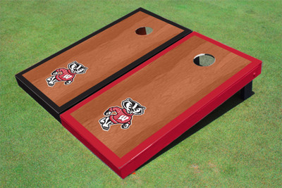 University of Wisconsin "Bucky" Rosewood Alternating Border Cornhole Boards University of Wisconsin "Bucky" Rosewood Alternating Border Cornhole Boards