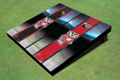 University of Wisconsin "Bucky" Field Long Stripe Alternating Themed Cornhole Boards University of Wisconsin "Bucky" Field Long Stripe Alternating Themed Cornhole Boards