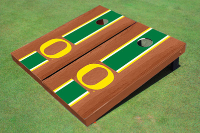 University of Oregon Hunter Rosewood Matching Long Stripe Cornhole Boards University of Oregon Hunter Rosewood Matching Long Stripe Cornhole Boards