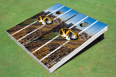 University of Missouri Stadium Long Stripe Themed Cornhole Boards University of Missouri Stadium Long Stripe Themed Cornhole Boards