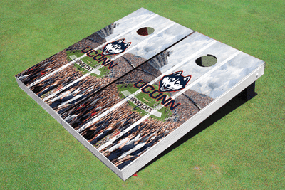 University of Connecticut "UConn" Stadium Long Stripe Themed Cornhole Boards