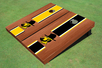 Appalachian State University "Yosef" Rosewood Alternating Long Stripe Cornhole Boards