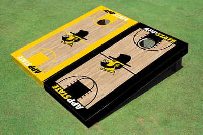Appalachian State University "Yosef" Alternating Basketball Court Custom Cornhole Boards
