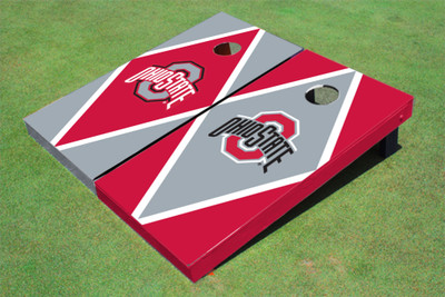 Ohio State University Alternating Diamond Cornhole Boards Ohio State University Alternating Diamond Cornhole Boards