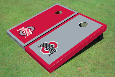 Ohio State University Alternating Border Cornhole Boards