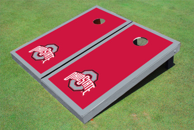 Ohio State University Gray Matching Border Cornhole Boards Ohio State University Gray Matching Border Cornhole Boards