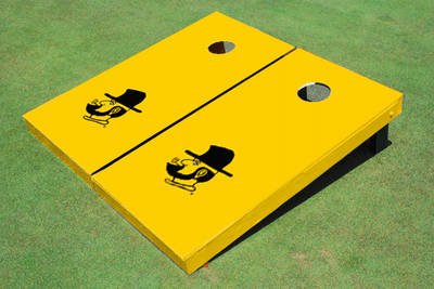 Appalachian State University "Yosef" Yellow Matching Solid Cornhole Boards Appalachian State University "Yosef" Yellow Matching Solid Cornhole Boards