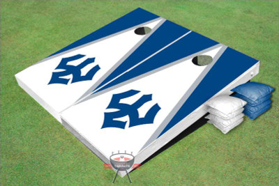 Washington And Lee Trident White And Royal Blue Matching Triangle Cornhole Boards