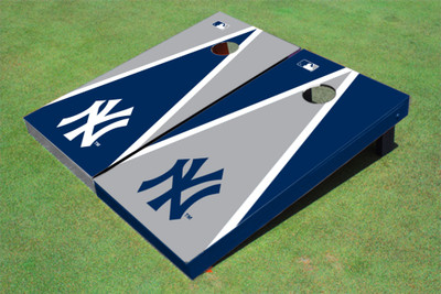 New York Yankees NY Alternating Triangle Cornhole Boards New York Yankees NY Alternating Triangle Cornhole Boards