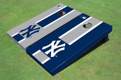 New York Yankees NY Alternating Long Stripe Cornhole Boards
