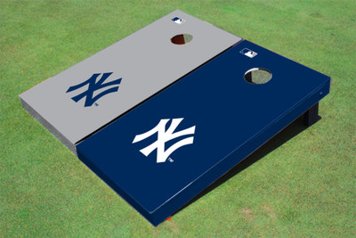 New York Yankees NY Alternating Solid Cornhole Boards