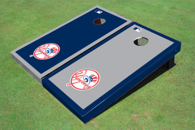 New York Yankees Club Alternating Border Cornhole Boards