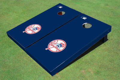 New York Yankees Club Navy Matching Solid Cornhole Boards