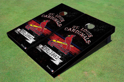 St. Louis Cardinals Cardinal EST Themed Cornhole Boards St. Louis Cardinals Cardinal EST Themed Cornhole Boards