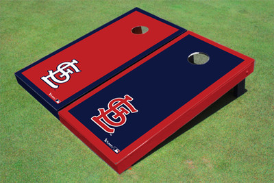 St. Louis Cardinals STL Alternating Border Cornhole Boards St. Louis Cardinals STL Alternating Border Cornhole Boards