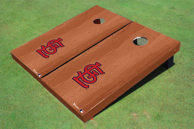 St. Louis Cardinals STL Solid Rosewood Cornhole Boards