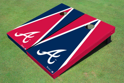 Atlanta Braves A Alternating Triangle Cornhole Boards