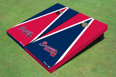 Atlanta Braves Hatchet Alternating Triangle Cornhole Boards