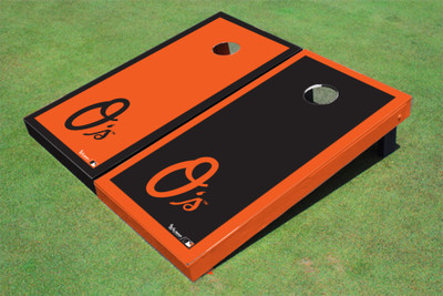 Baltimore Orioles O Alternating Border Cornhole Boards