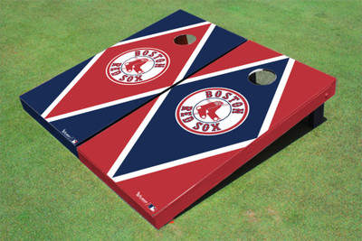 Boston Red Sox Socks Alternating Diamond Cornhole Boards