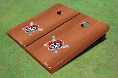 Pittsburgh Pirates Head Solid Rosewood Cornhole Boards