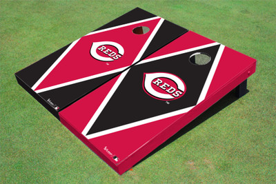 Cincinnati Reds "Reds" Alternating Diamond Cornhole Boards