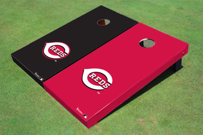 Cincinnati Reds "Reds" Alternating Solid Cornhole Boards